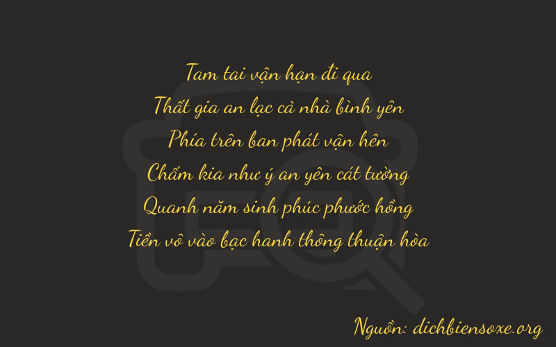 Thơ dịch biển số xe 37950