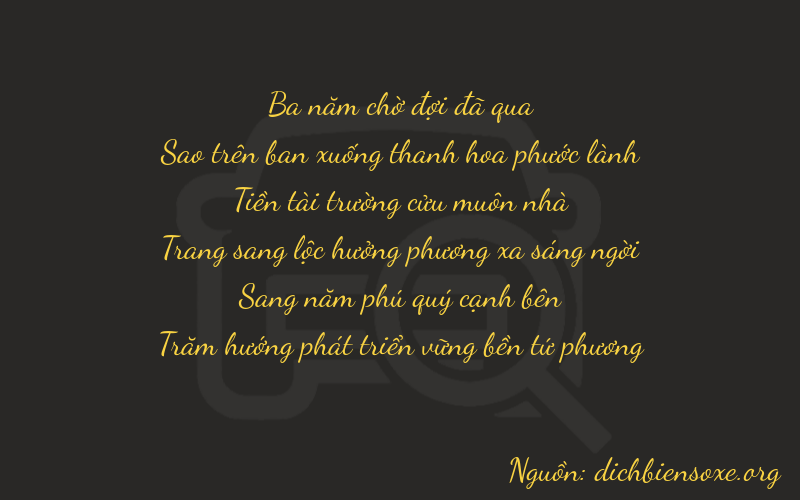 Thơ dịch biển số xe 37954