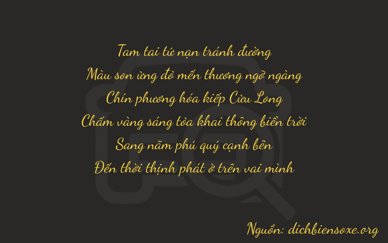 Thơ dịch biển số xe 37958