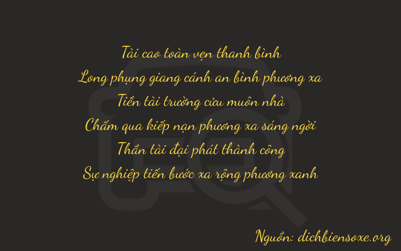 Thơ dịch biển số xe 37962