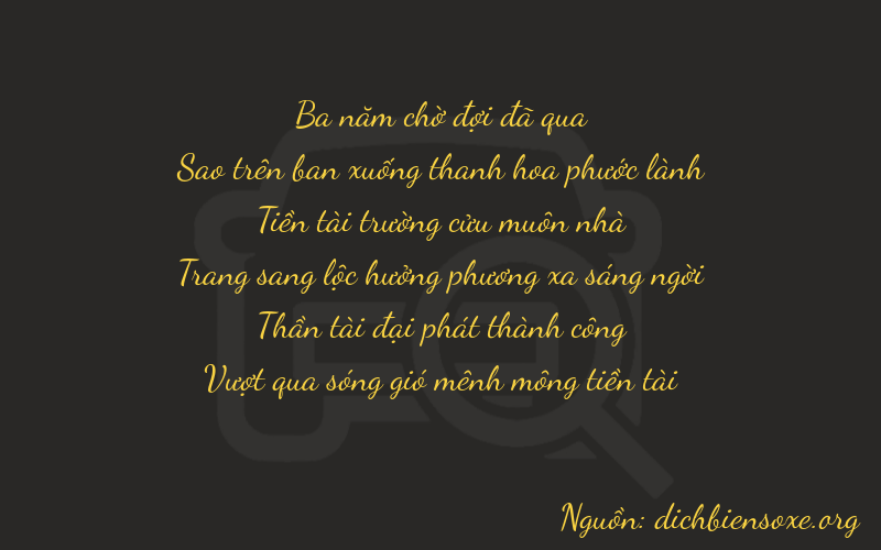 Thơ dịch biển số xe 37963