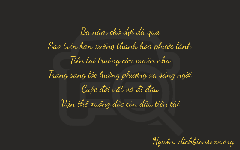 Thơ dịch biển số xe 37972
