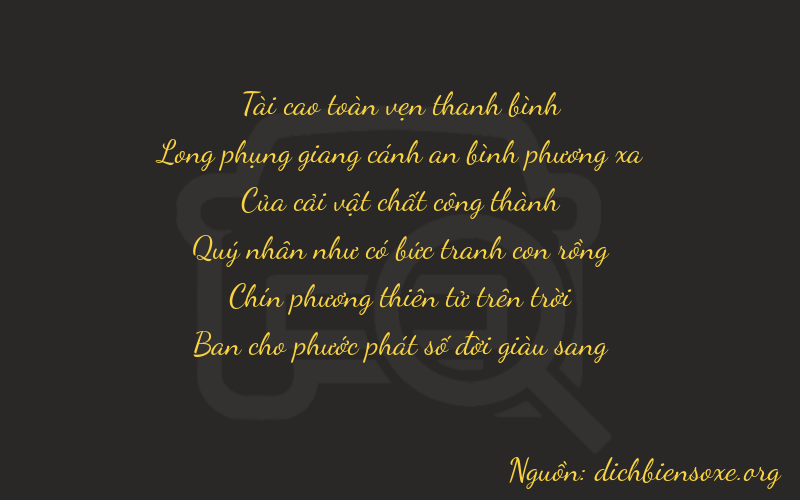 Thơ dịch biển số xe 37998