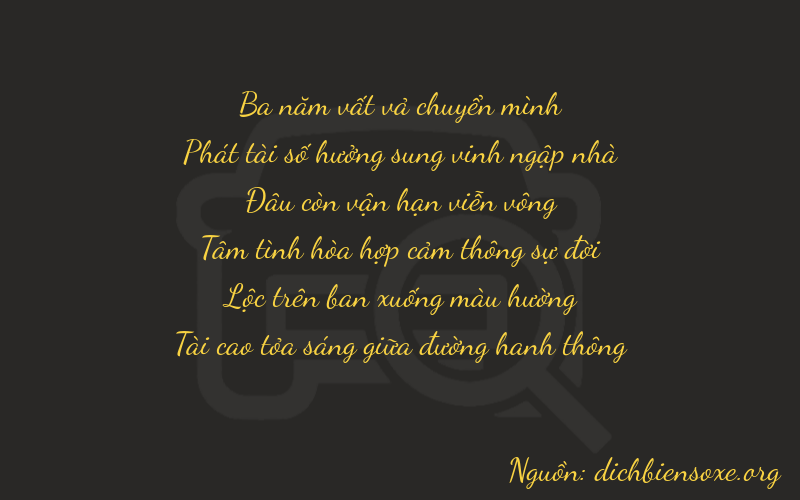 Thơ dịch biển số xe 38083