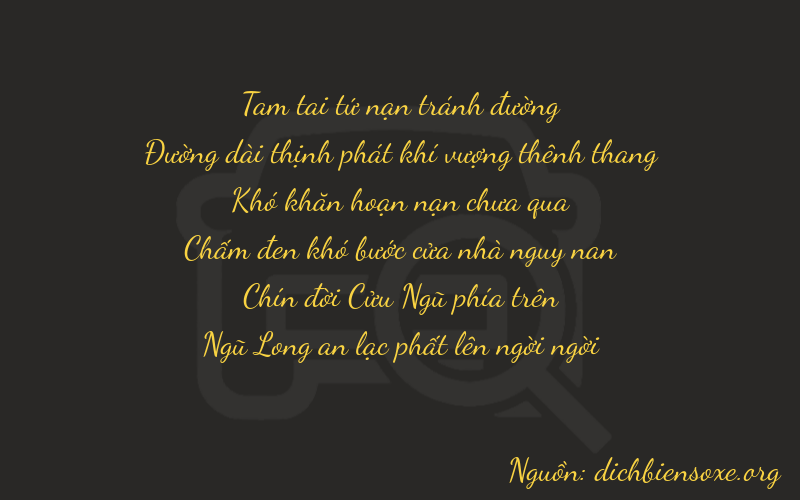 Thơ dịch biển số xe 38095
