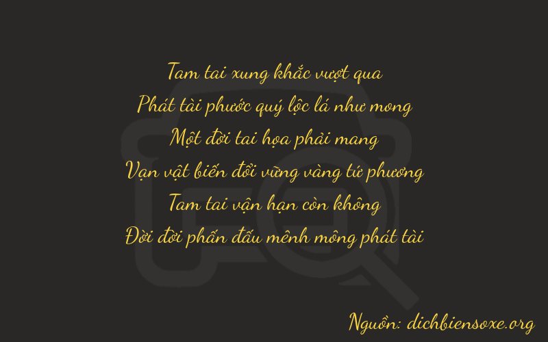 Thơ dịch biển số xe 38133