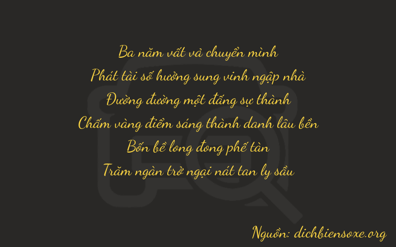 Thơ dịch biển số xe 38146