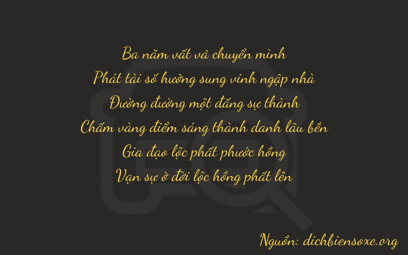 Thơ dịch biển số xe 38164