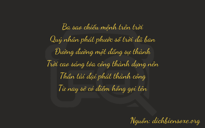 Thơ dịch biển số xe 38165