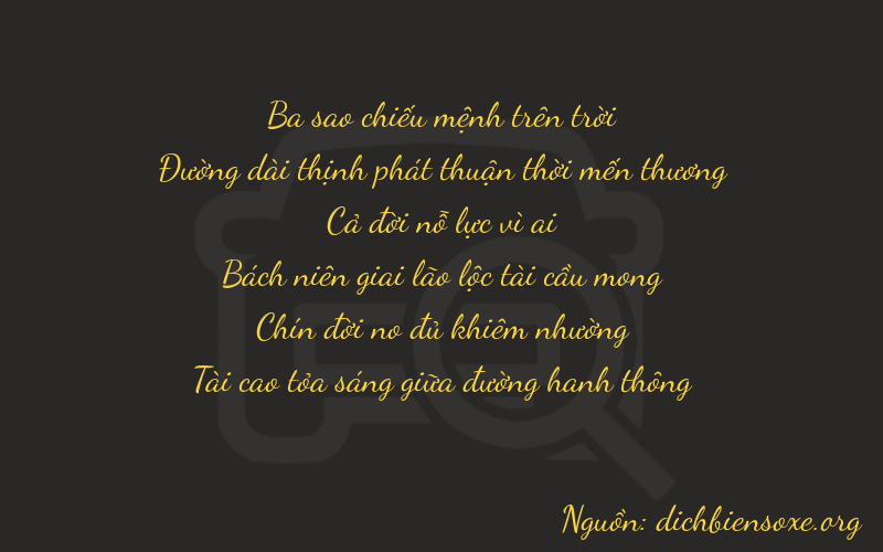 Thơ dịch biển số xe 38193