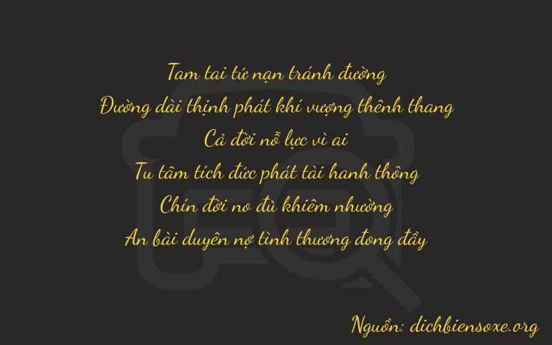 Thơ dịch biển số xe 38194
