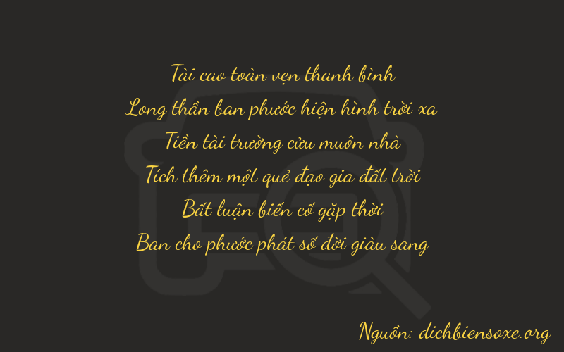 Thơ dịch biển số xe 39908