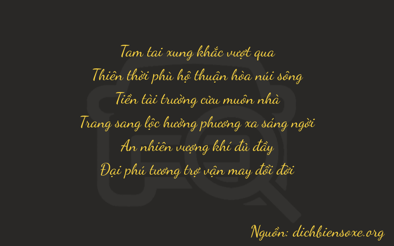 Thơ dịch biển số xe 39916