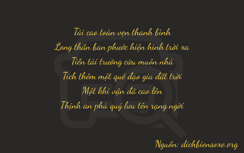 Thơ dịch biển số xe 39917