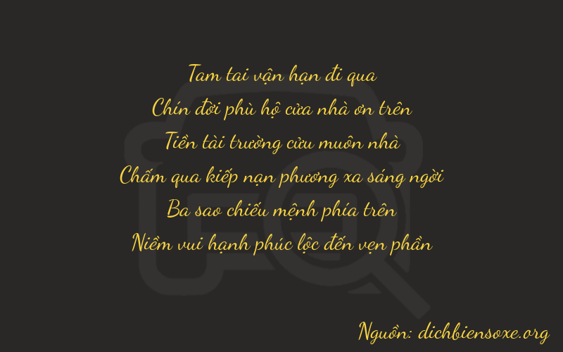 Thơ dịch biển số xe 39933