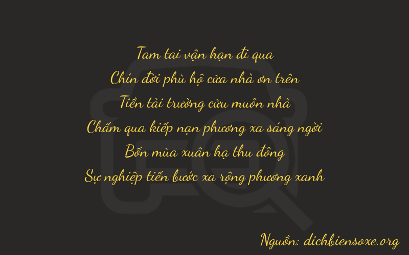 Thơ dịch biển số xe 39942