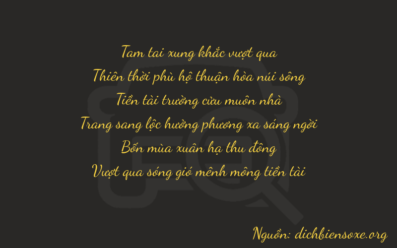 Thơ dịch biển số xe 39943