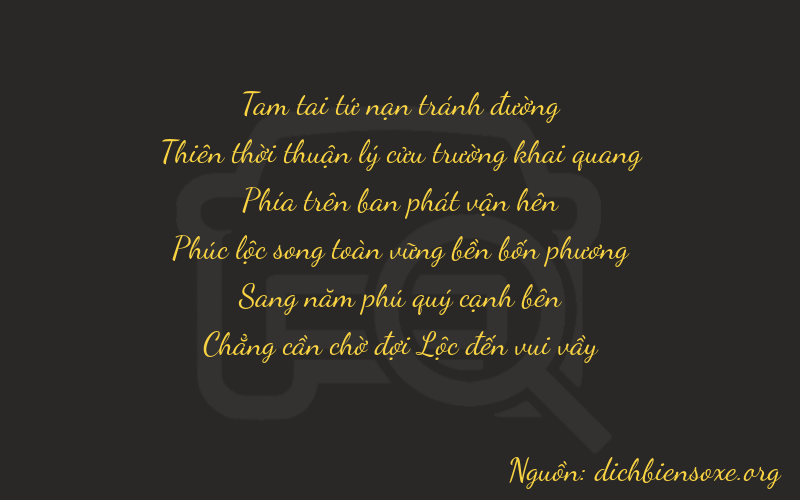 Thơ dịch biển số xe 39950