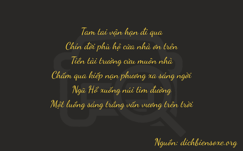 Thơ dịch biển số xe 39951