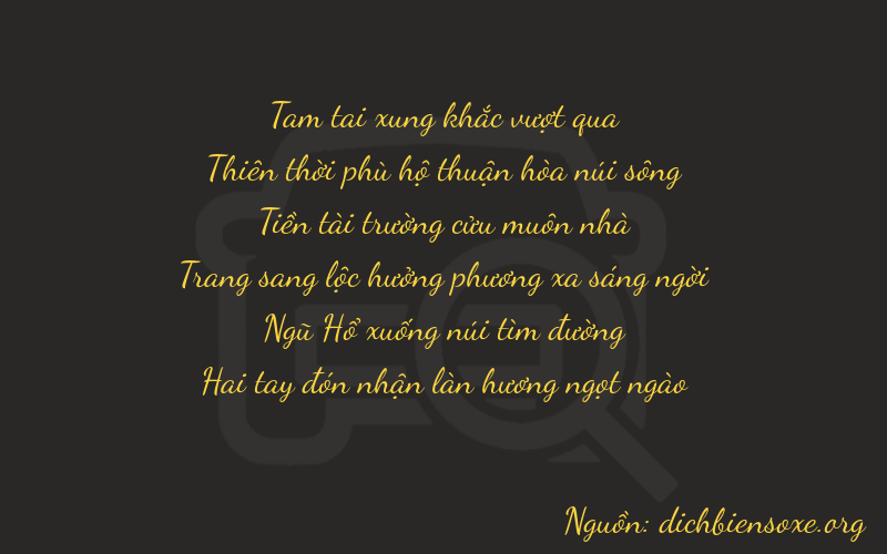 Thơ dịch biển số xe 39952