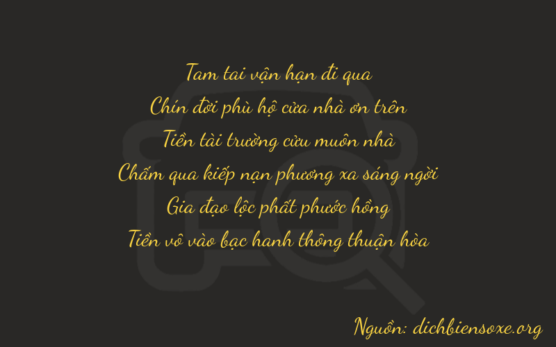 Thơ dịch biển số xe 39960