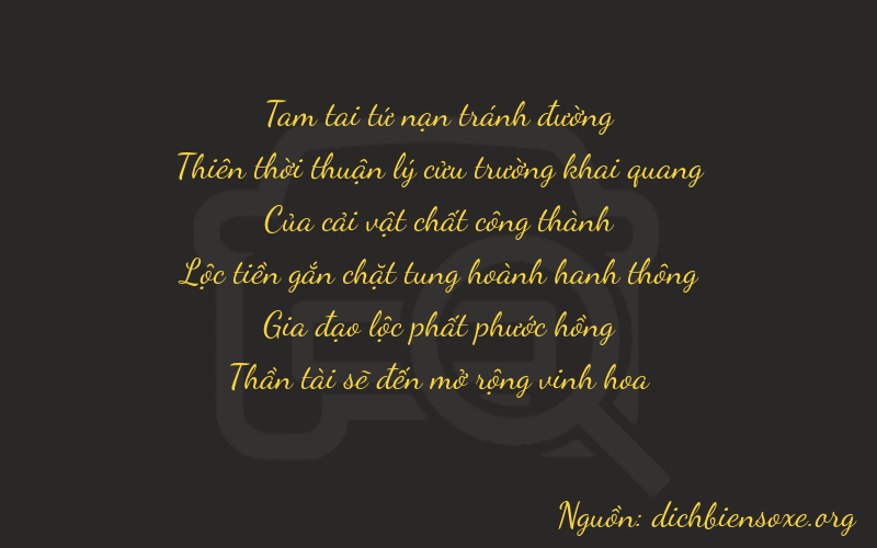 Thơ dịch biển số xe 39968