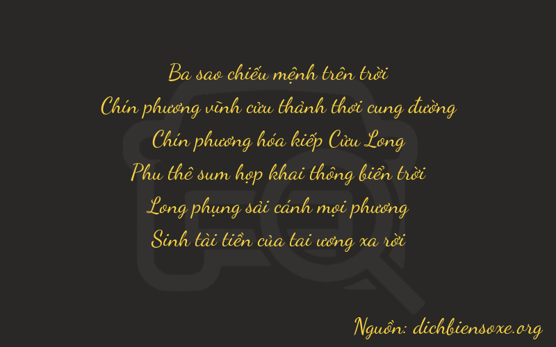 Thơ dịch biển số xe 39975