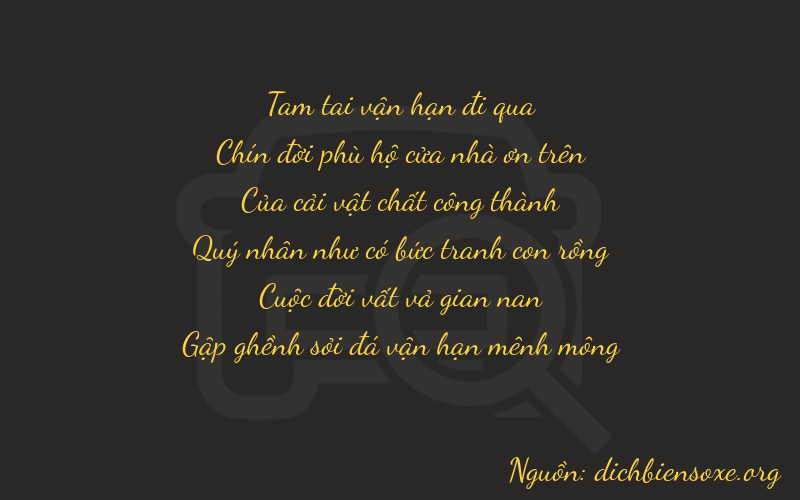 Thơ dịch biển số xe 39978