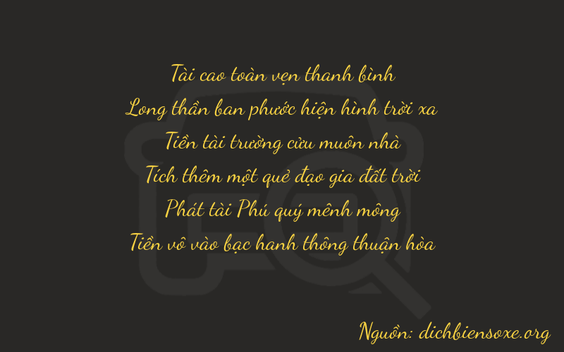 Thơ dịch biển số xe 39980