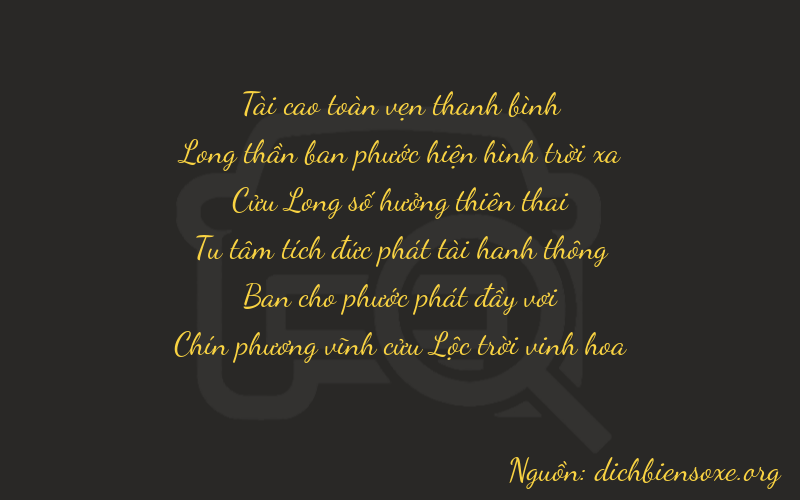 Thơ dịch biển số xe 39989