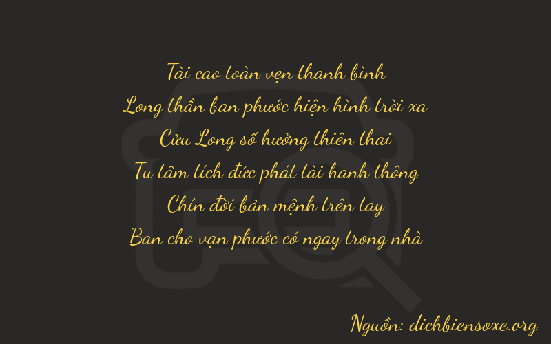 Thơ dịch biển số xe 39998