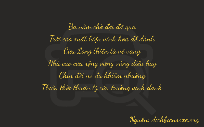 Thơ dịch biển số xe 39999