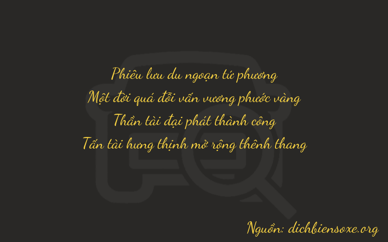 Thơ dịch biển số xe 4168