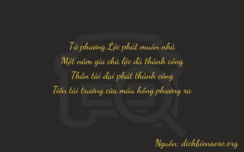 Thơ dịch biển số xe 4169