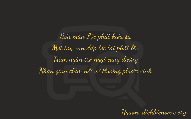 Thơ dịch biển số xe 4174