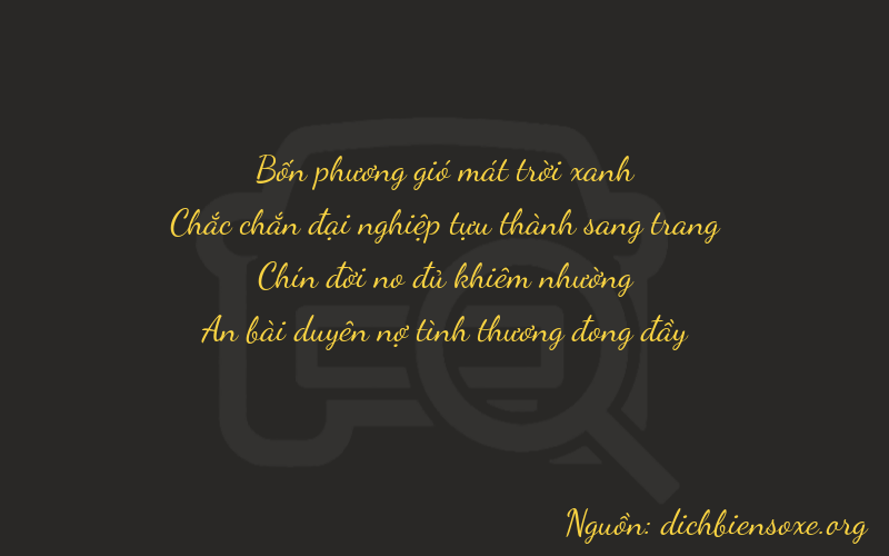 Thơ dịch biển số xe 4194