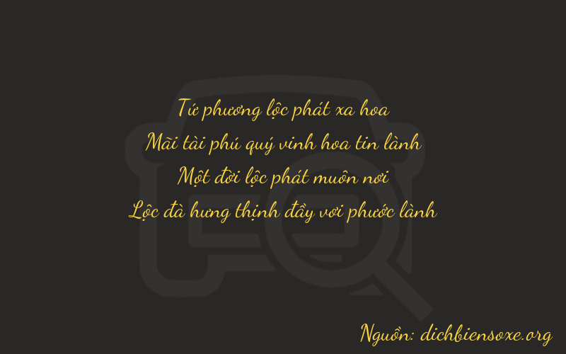 Thơ dịch biển số xe 4216