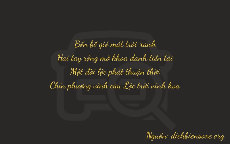Thơ dịch biển số xe 4219