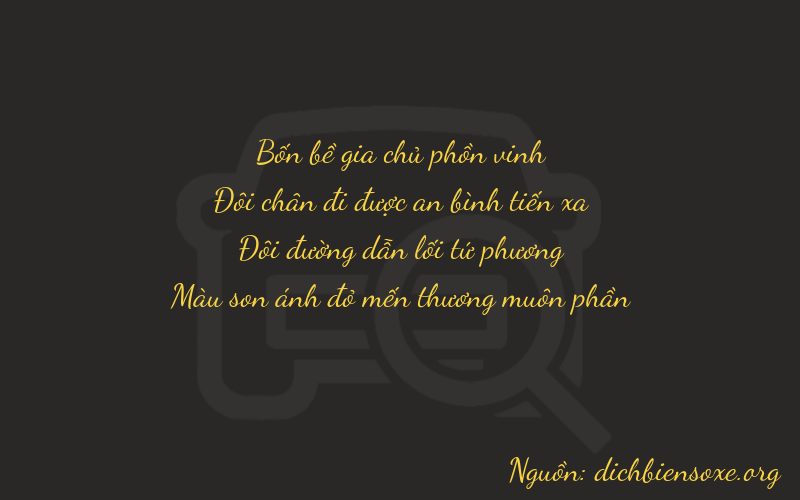 Thơ dịch biển số xe 4227