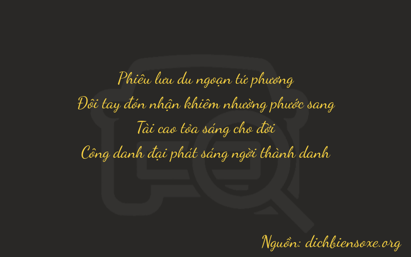 Thơ dịch biển số xe 4231