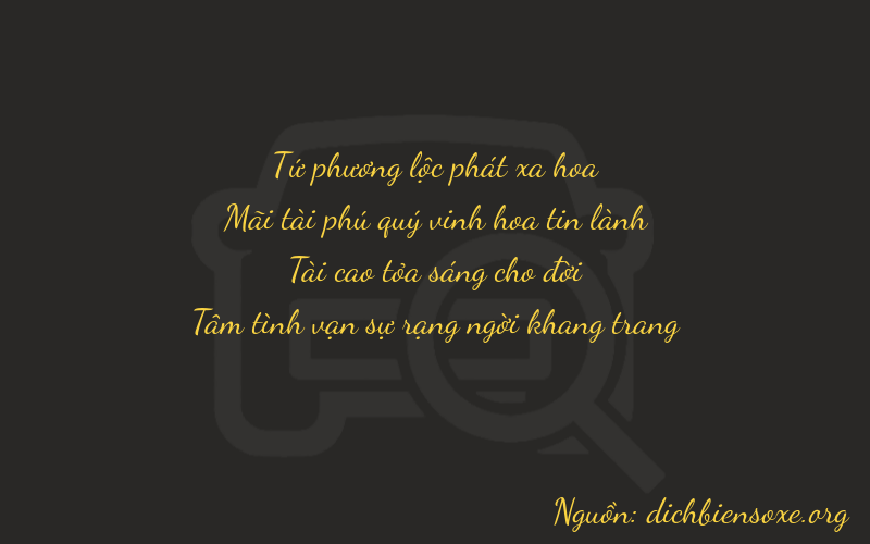 Thơ dịch biển số xe 4234