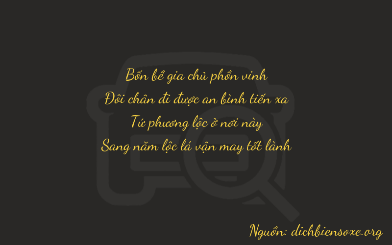 Thơ dịch biển số xe 4245