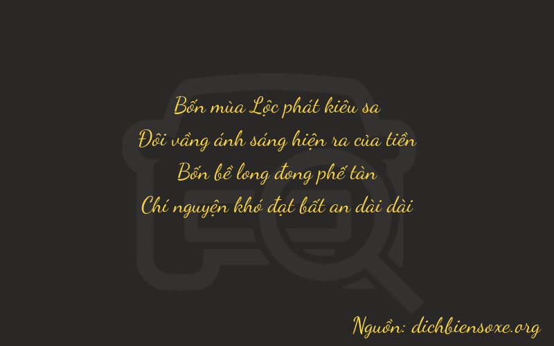 Thơ dịch biển số xe 4247