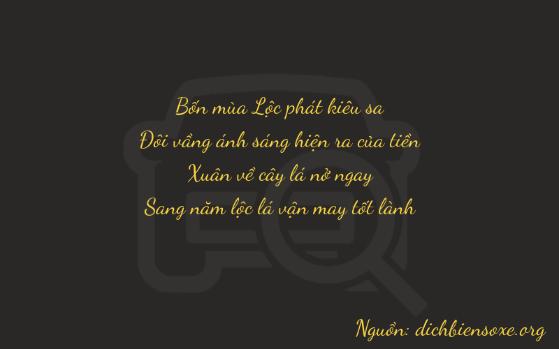 Thơ dịch biển số xe 4265