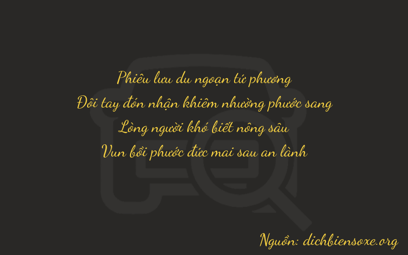 Thơ dịch biển số xe 4267