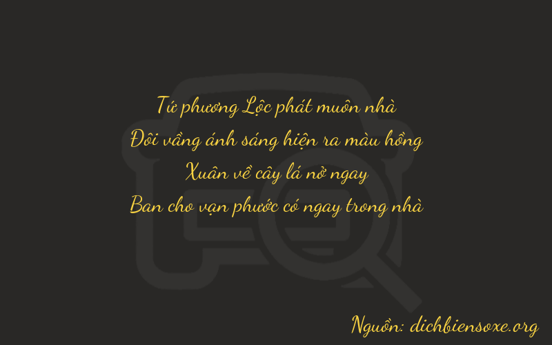 Thơ dịch biển số xe 4268
