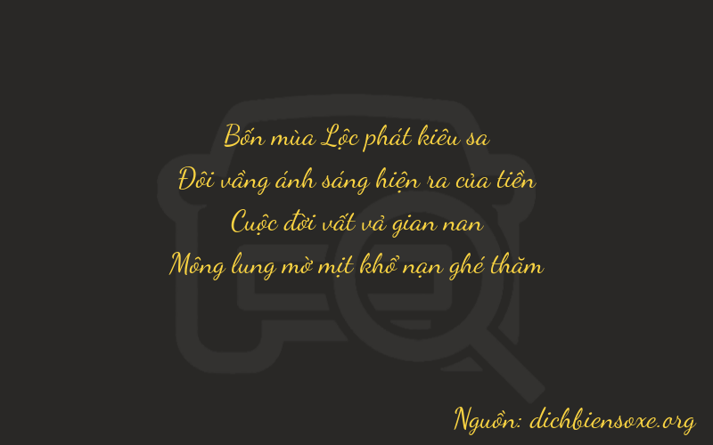 Thơ dịch biển số xe 4274