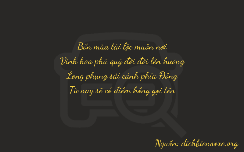 Thơ dịch biển số xe 4275