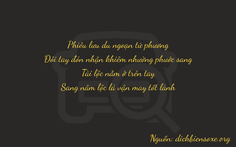Thơ dịch biển số xe 4285