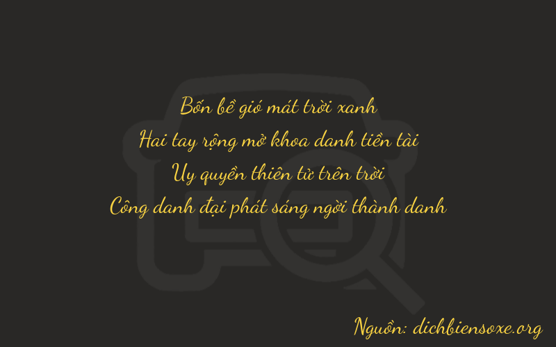 Thơ dịch biển số xe 4291